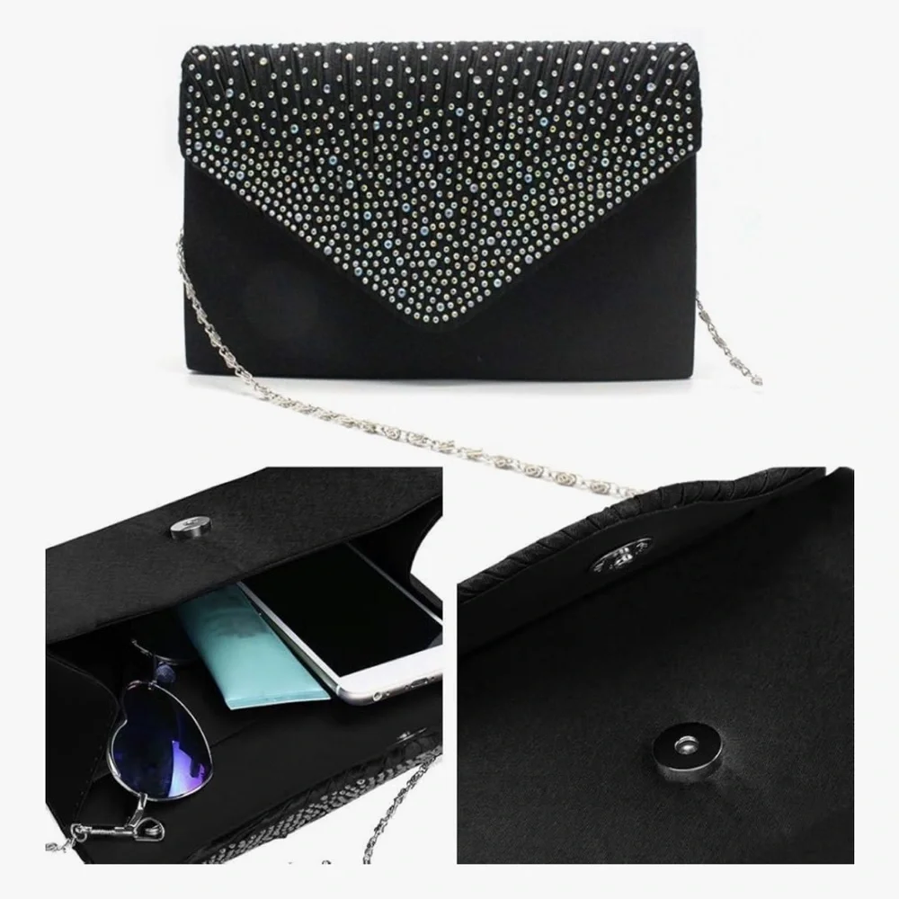 🆕 Ladies Evening Handbags Bridal Wedding Bag Handbag - Picture 7 of 7